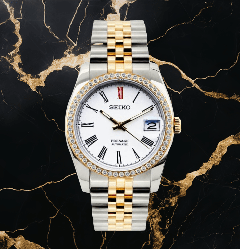 NeoLux Datejust Twotone White Presage Diamond
