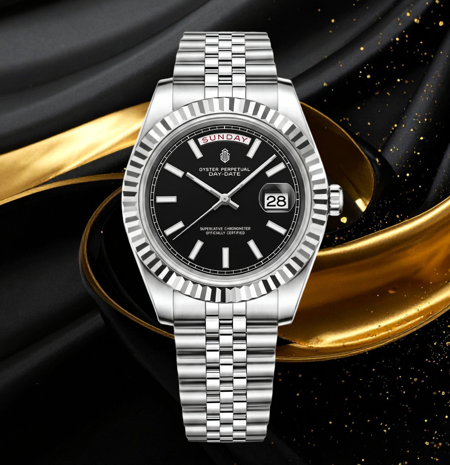 NeoLux Day-Date Classic Black