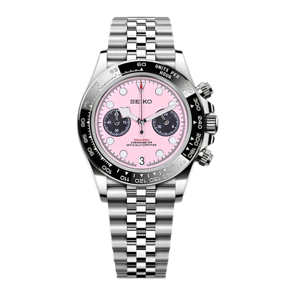 NeoLux Black Bay Chrono Pink