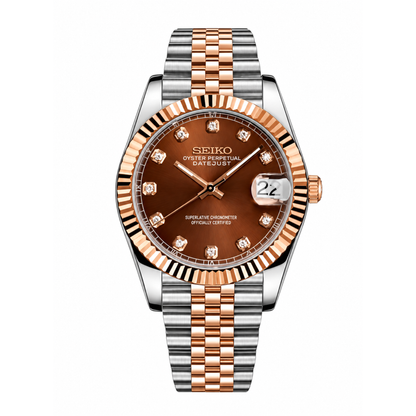 NeoLux Datejust Twotone Chocolate Gem