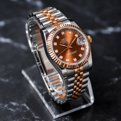 NeoLux Datejust Twotone Chocolate Gem