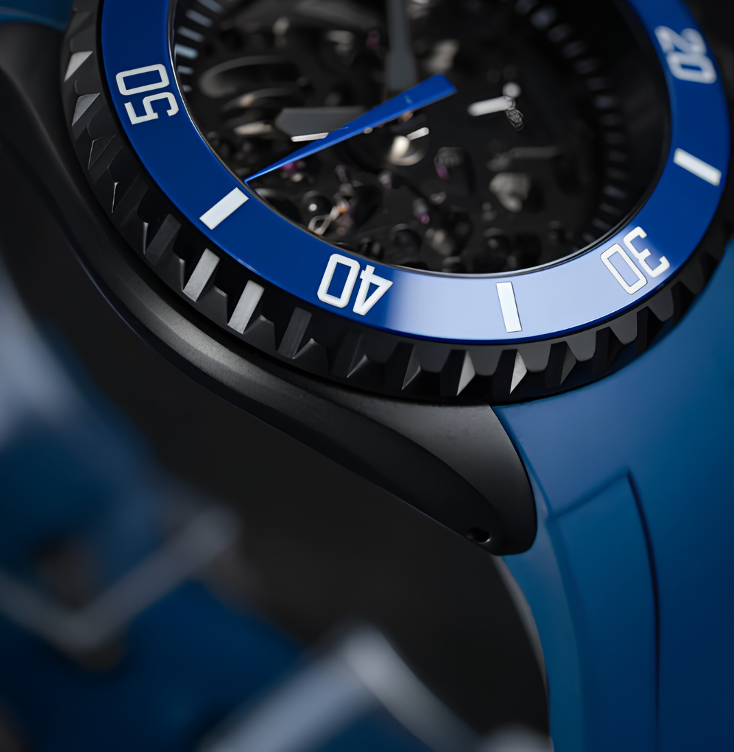 NeoLux SKX007 Skeleton Blue