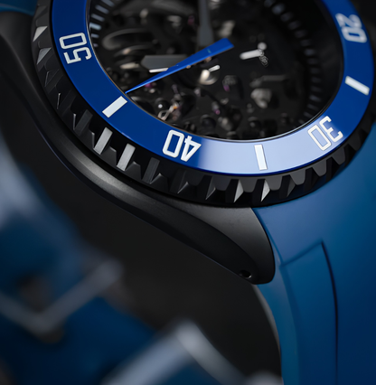 NeoLux SKX007 Skeleton Blue