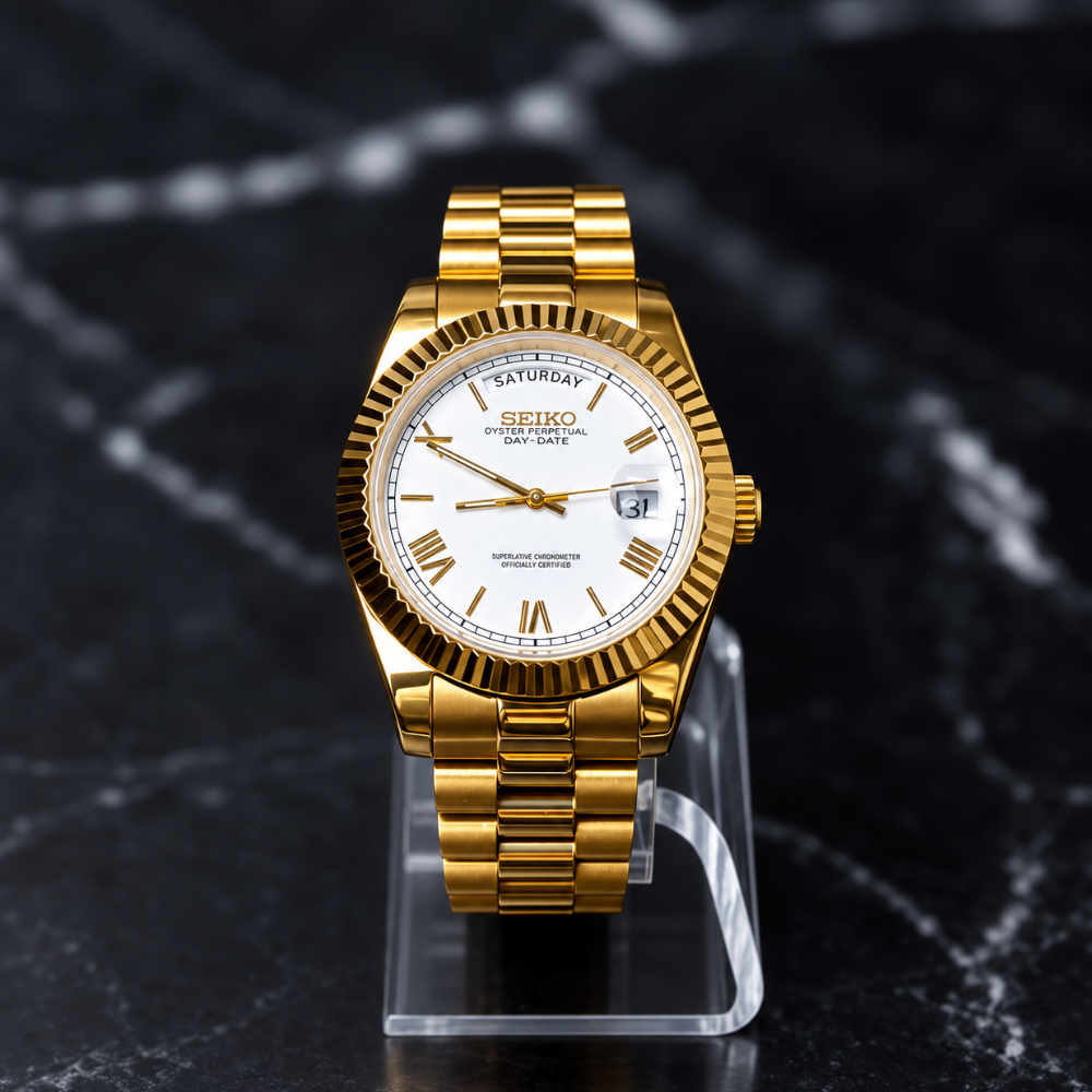 NeoLux Day-Date Gold White