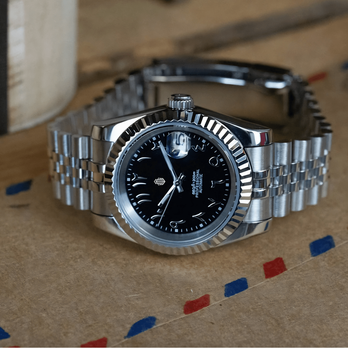 NeoLux Datejust Arabic Black