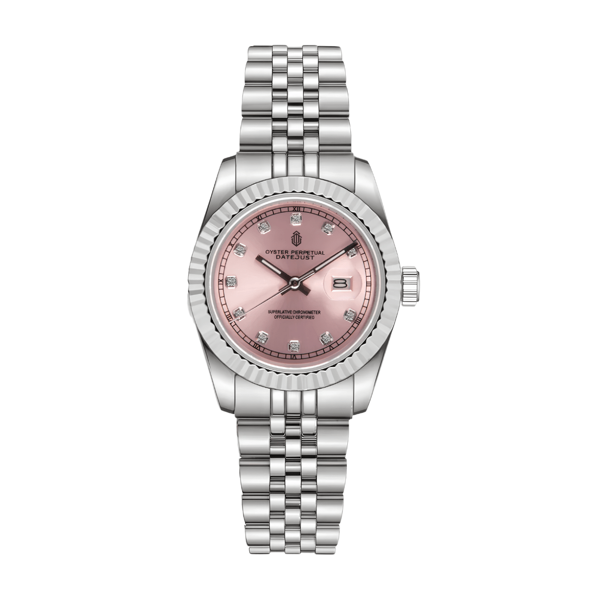 NeoLux Datejust Lady Roman Pink Diamond