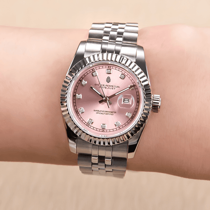 NeoLux Datejust Lady Roman Pink Diamond