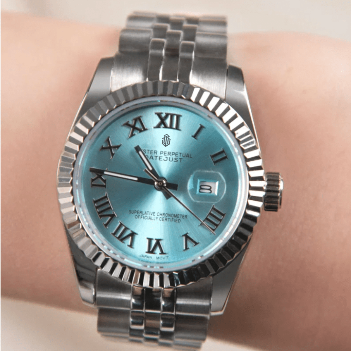 NeoLux Datejust Lady Roman Sky Blue