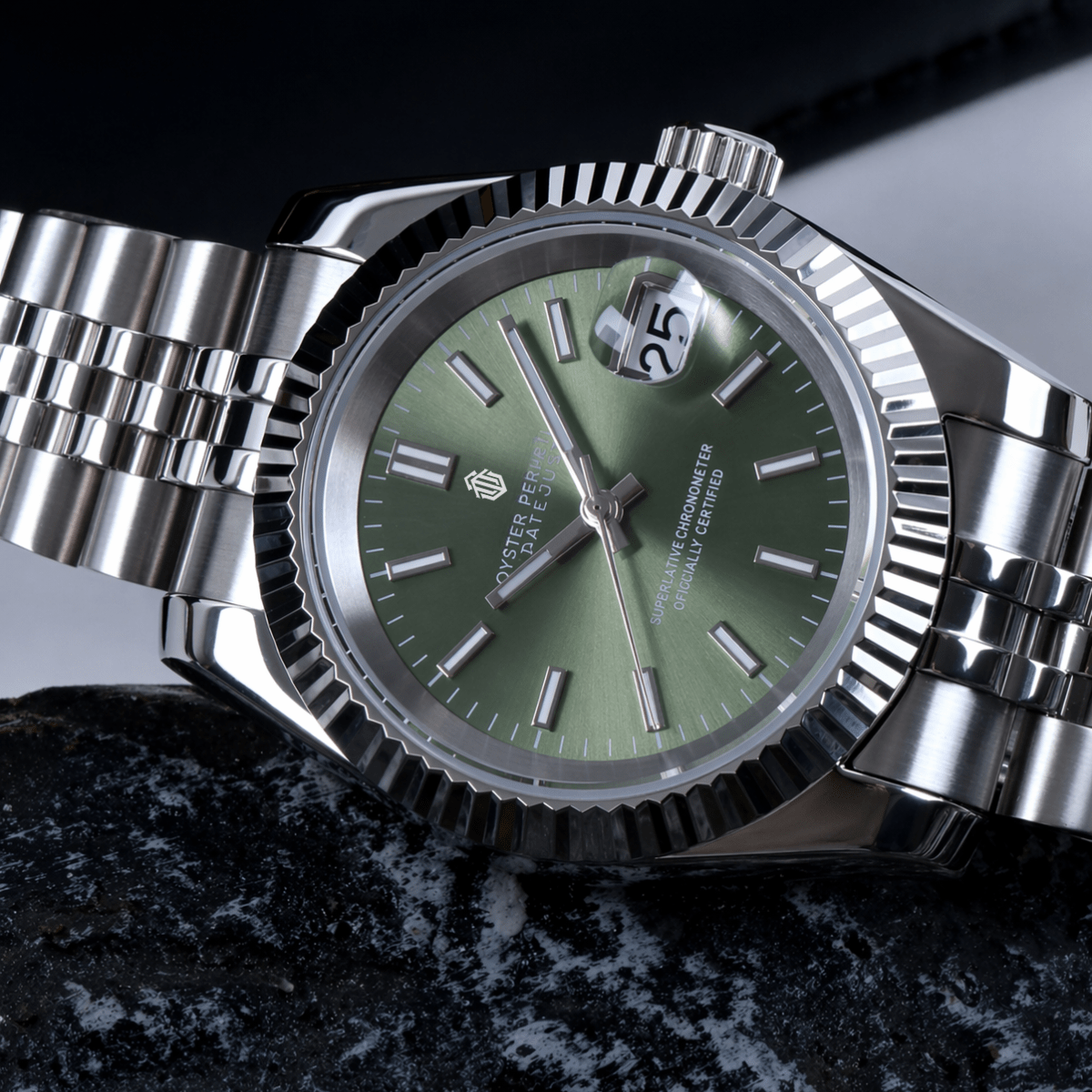 NeoLux Datejust Mint Green