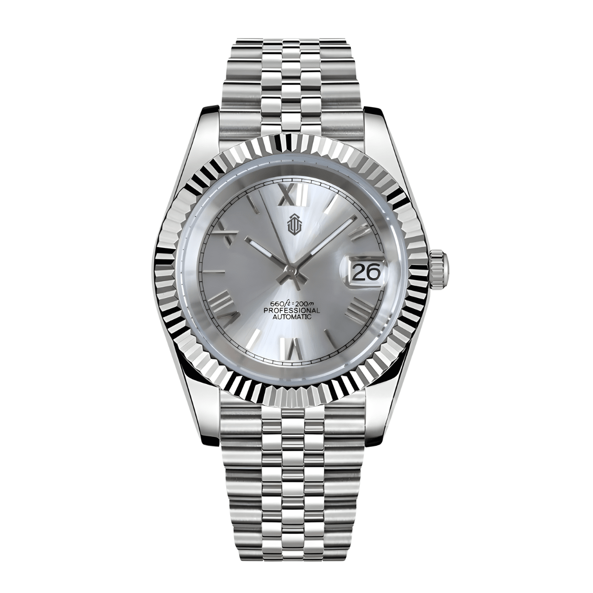 NeoLux Datejust Roman Silver