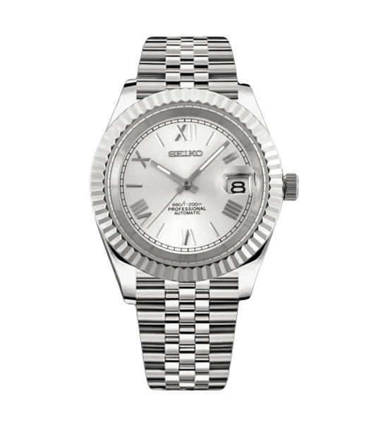 NeoLux Datejust Roman Silver