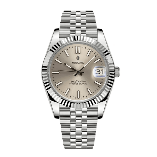NeoLux Datejust Silver Beige