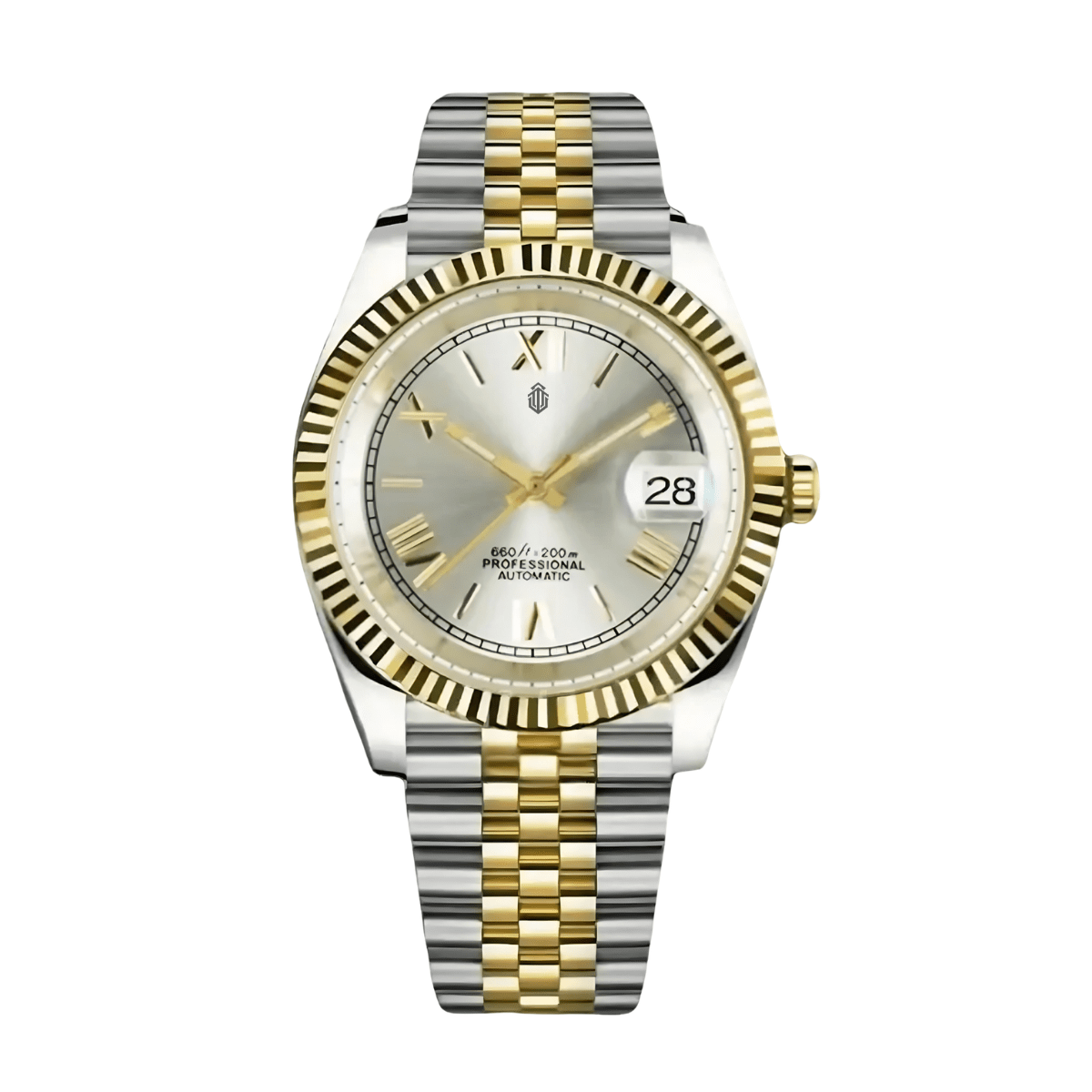 NeoLux Datejust Two - tone Roman Gold