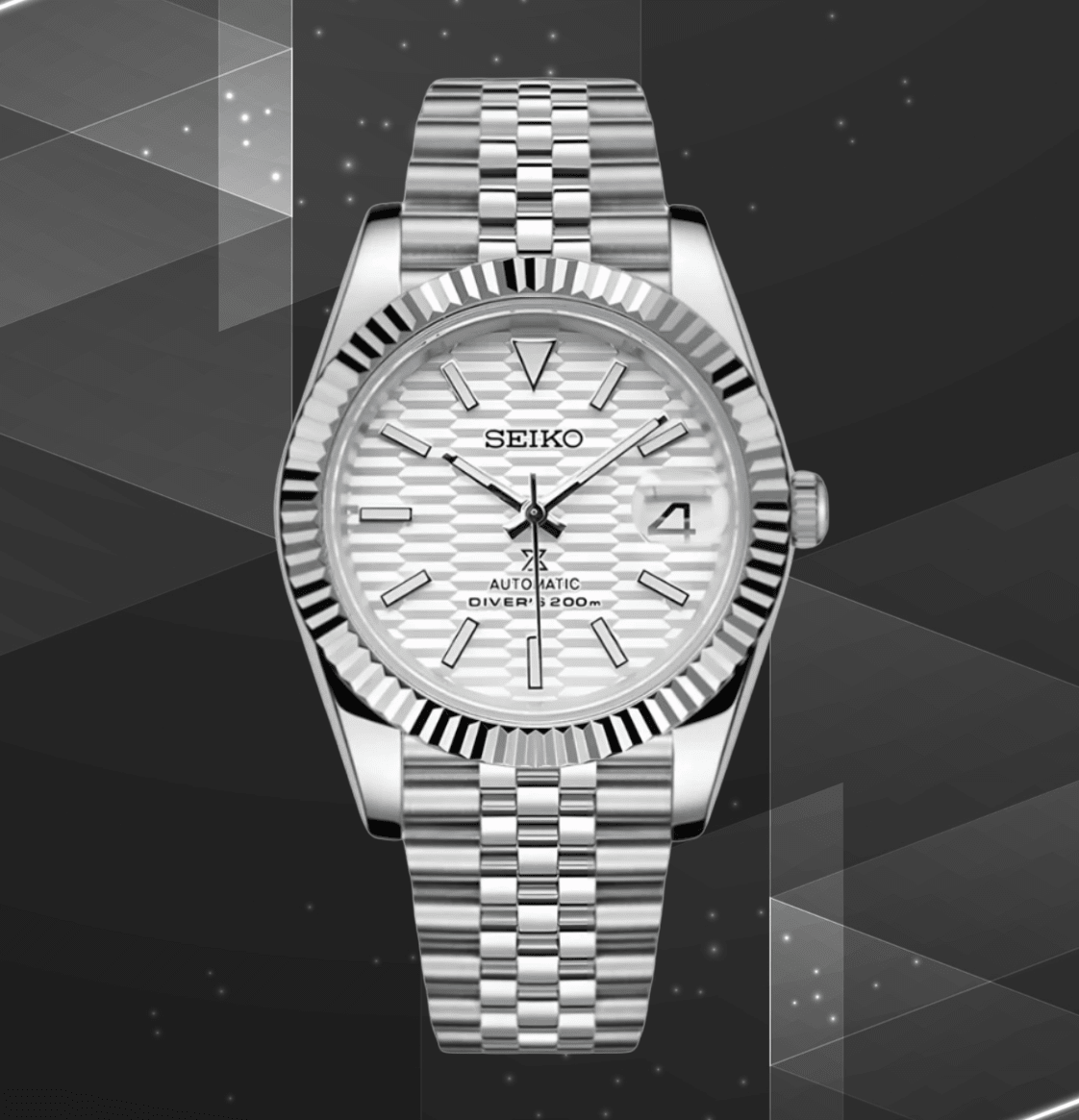 NeoLux Datejust White Motif