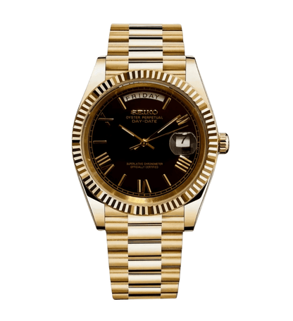 NeoLux Day-Date Gold Roman Black