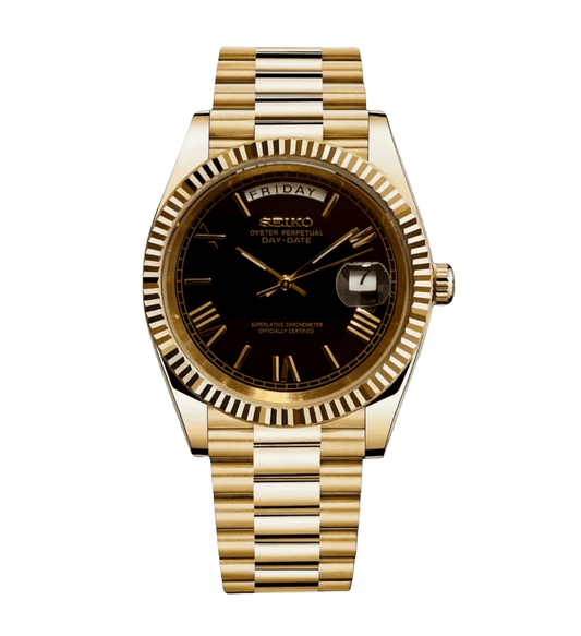 NeoLux Day-Date Gold Roman Black