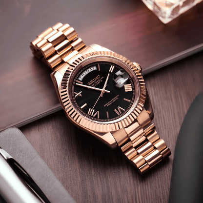 NeoLux Day-Date Gold Roman Black