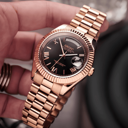 NeoLux Day-Date Gold Roman Black