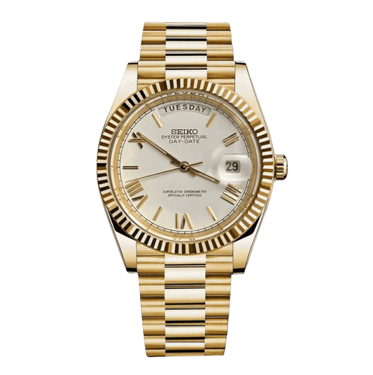 NeoLux Day-Date Gold White