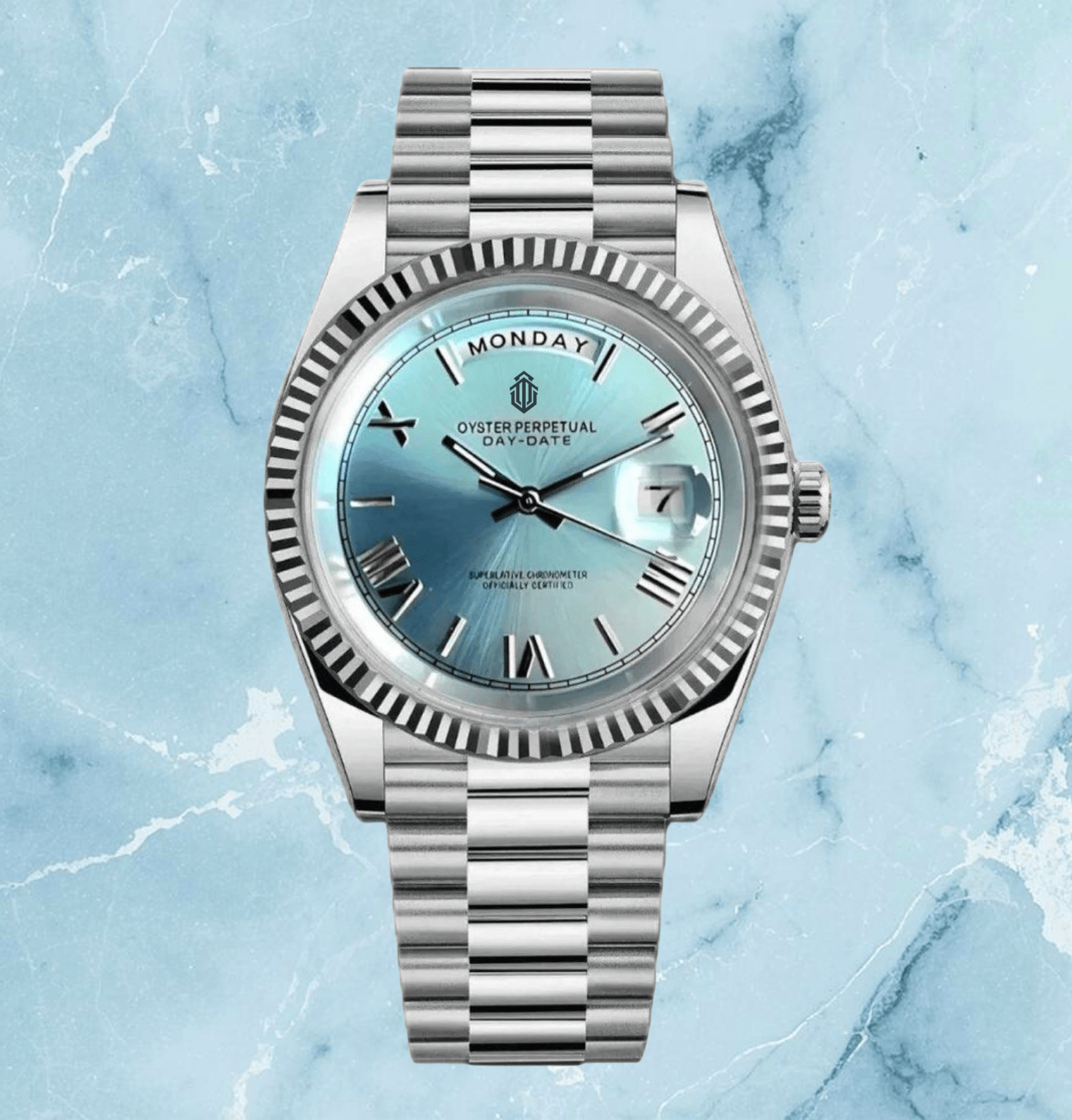 NeoLux Day-Date Ice Blue