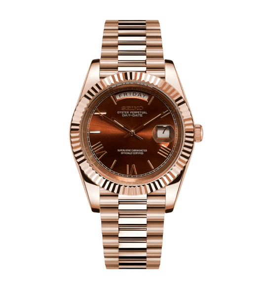 NeoLux Day-Date RG Roman Chocolate