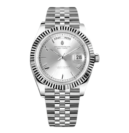 NeoLux Day-Date Silver Roman