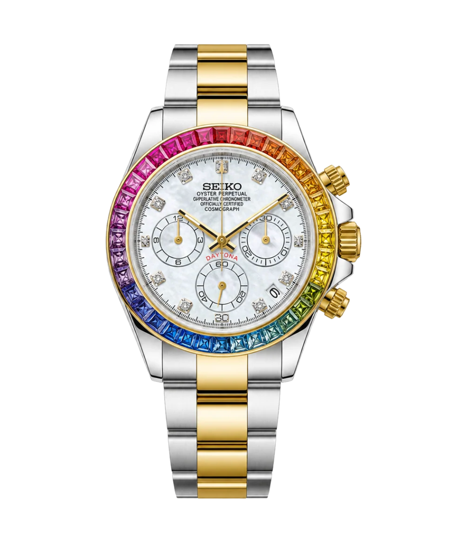 NeoLux Daytona Rainbow Twotone Gem White