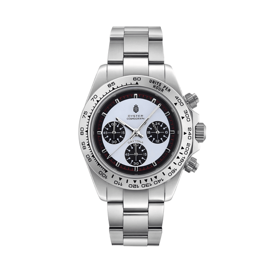 NeoLux Daytona Silver Ceramic Panda