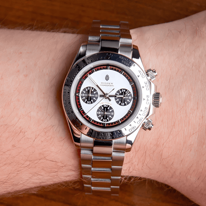 NeoLux Daytona Silver Ceramic Panda