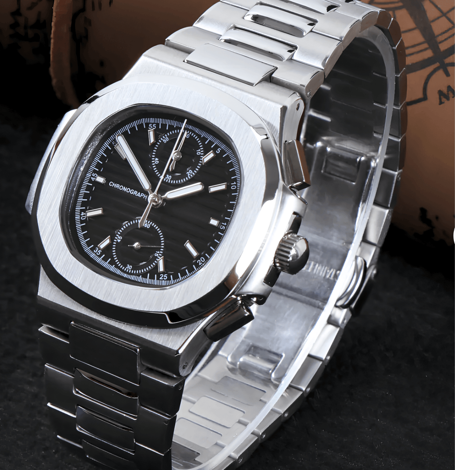 NeoLux Nautilus Chronograph Black