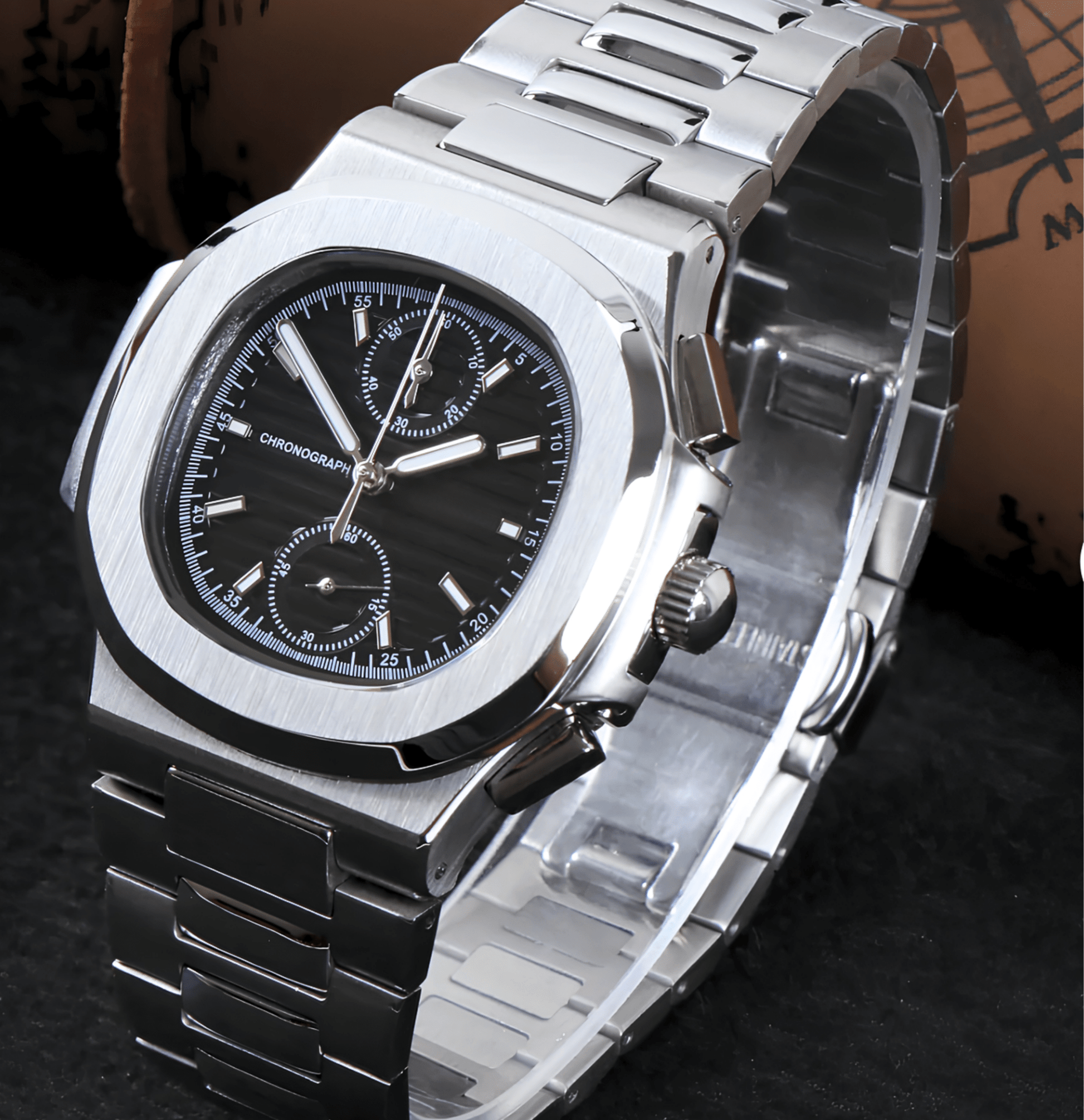 NeoLux Nautilus Chronograph Black