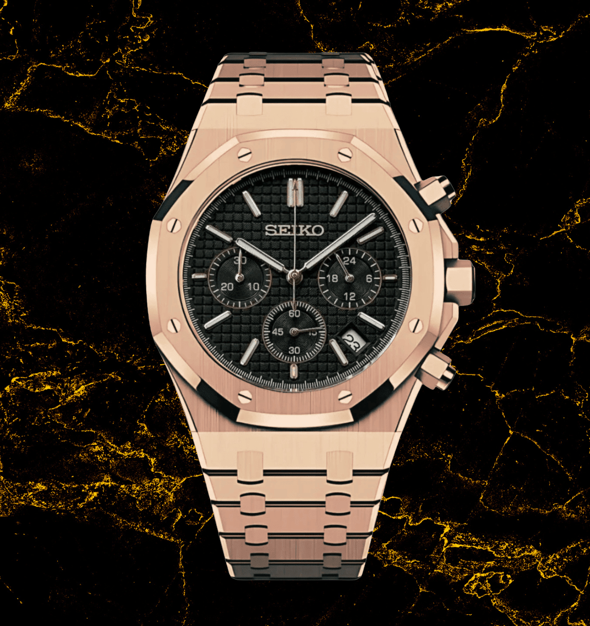 NeoLux Royal Oak Chrono Rose Gold