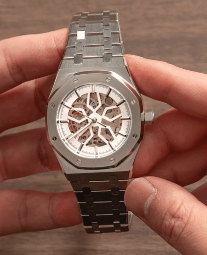 NeoLux Royal Oak Skeleton White