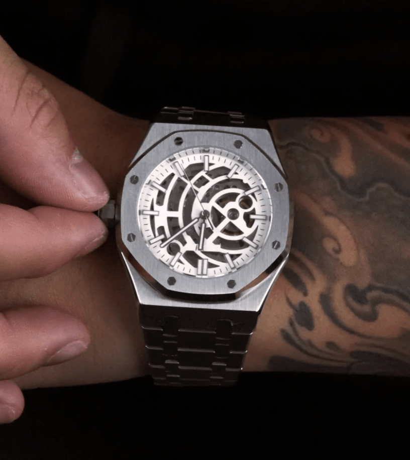 NeoLux Royal Oak Skeleton White II