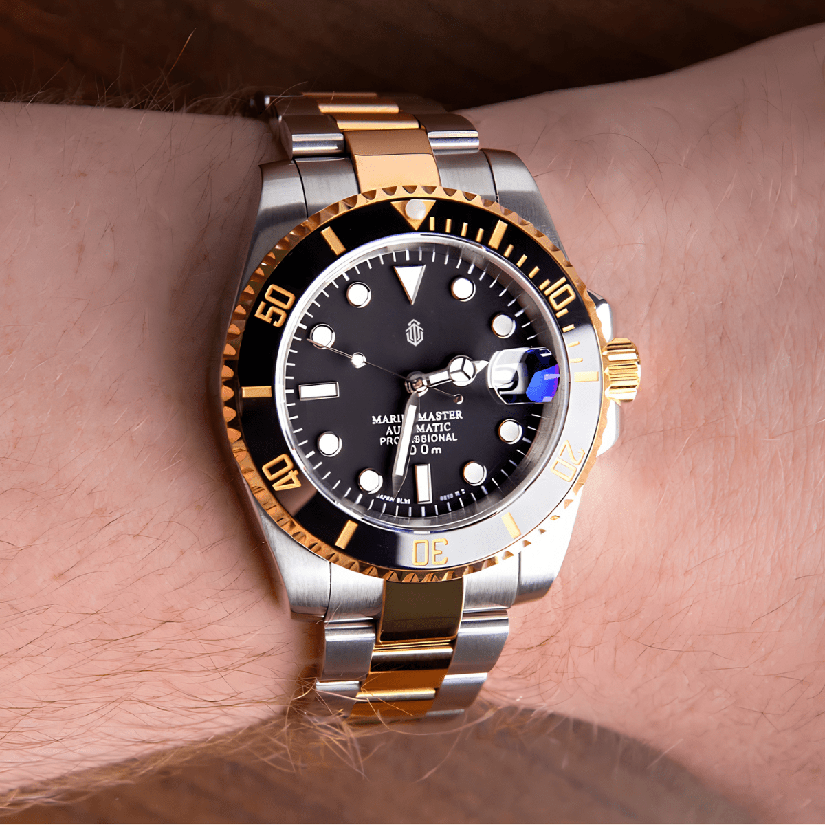 NeoLux Submariner Twotone Gold Black