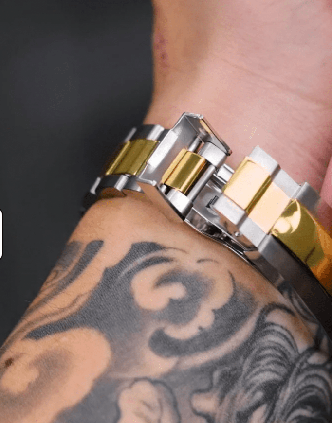 NeoLux Submariner Twotone Gold Green