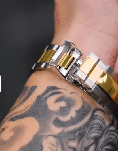 NeoLux Submariner Twotone Gold Green