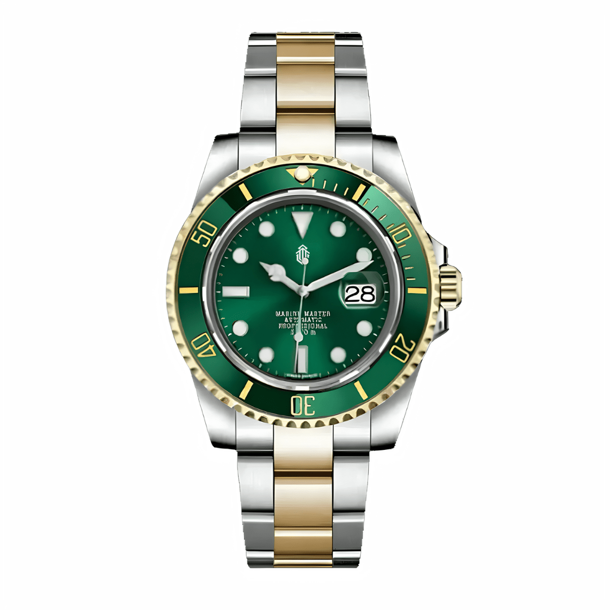 NeoLux Submariner Twotone Gold Green
