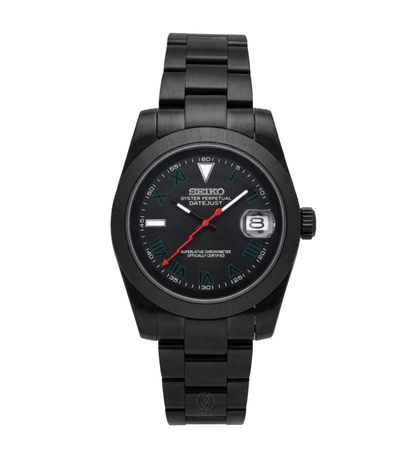 NeoLux Datejust Black Red Lightning