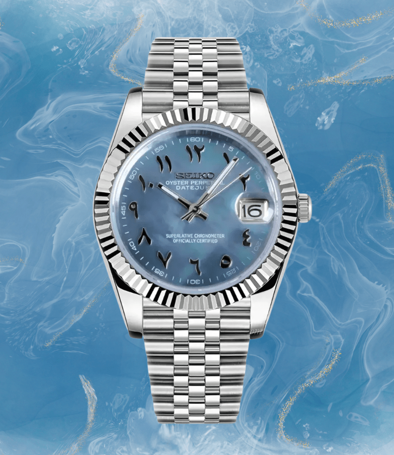 NeoLux Datejust Blue Arabic Cosmos