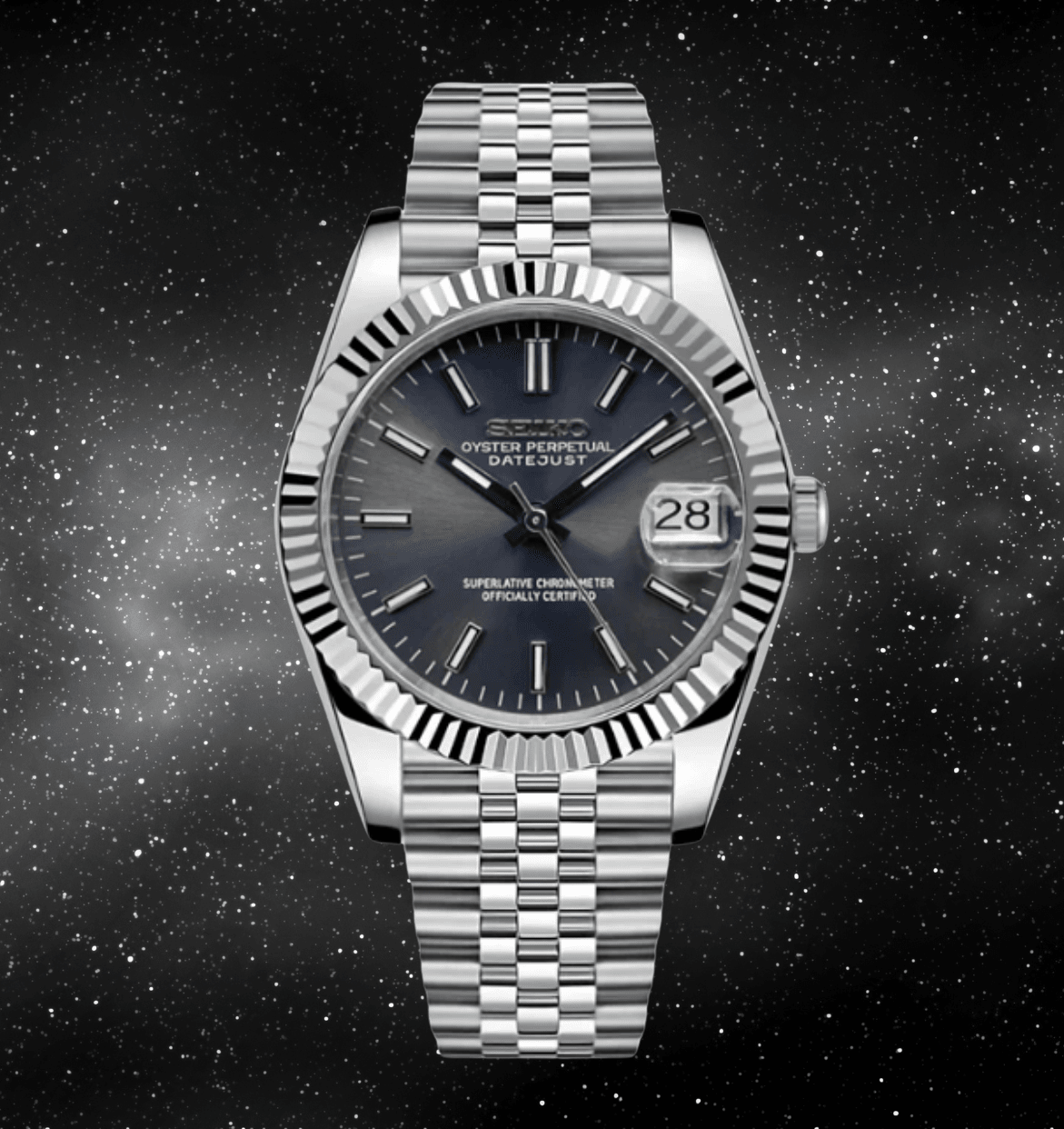 NeoLux Datejust "Rhodium"