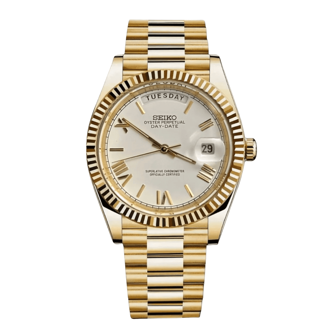 NeoLux Day-Date Gold White