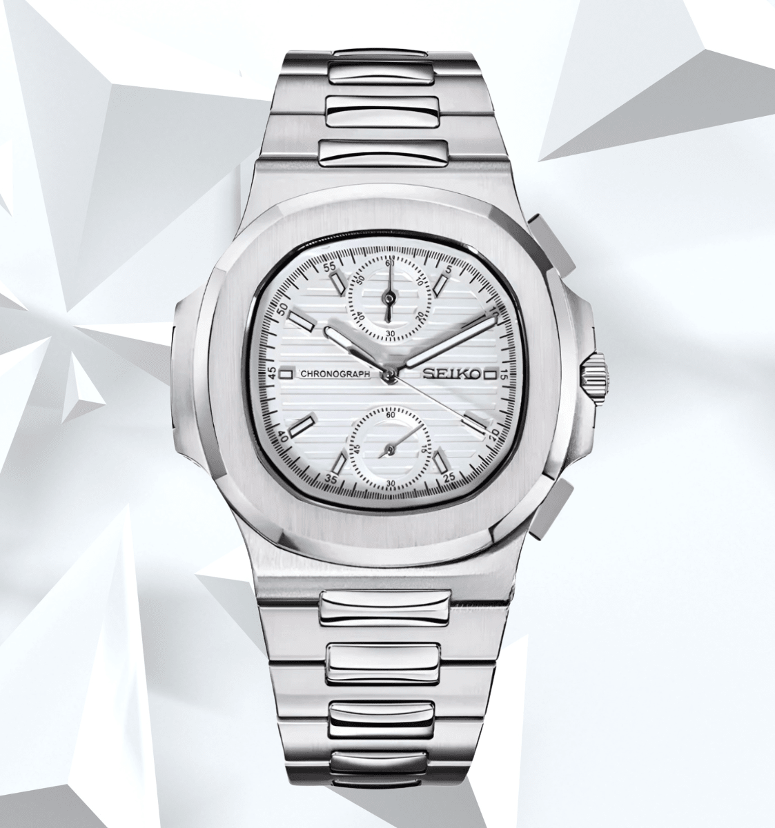 NeoLux Nautilus Chronograph White