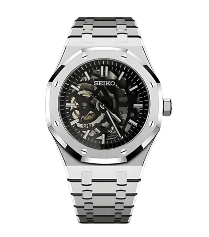 NeoLux Royal Oak Silver Skeleton