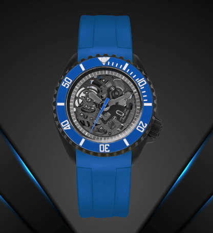 NeoLux SKX007 Skeleton Blue